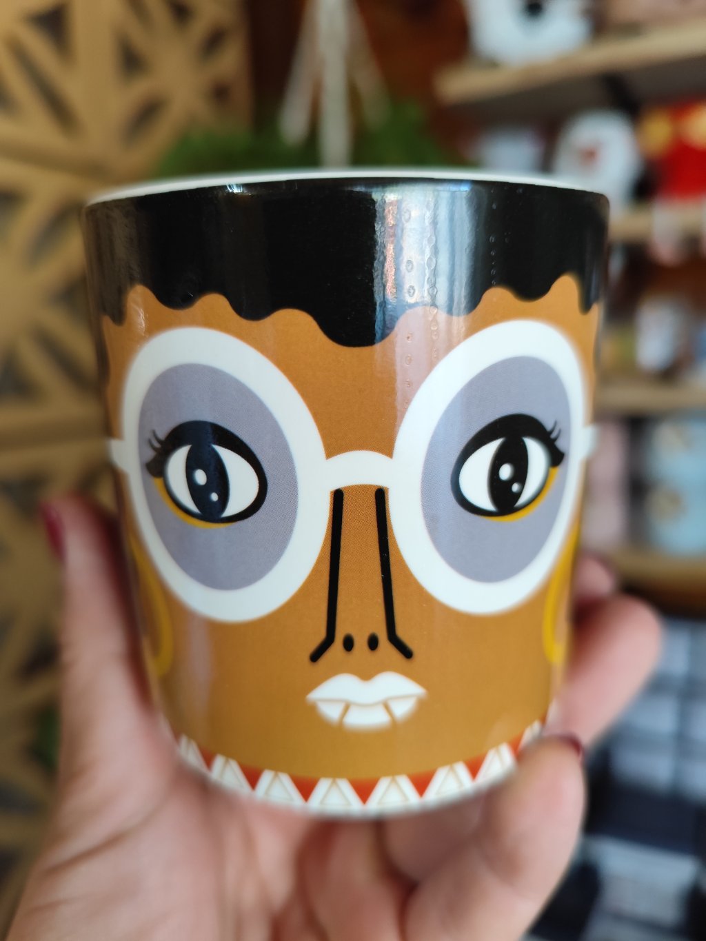 Vaso cachepô mulher afro 