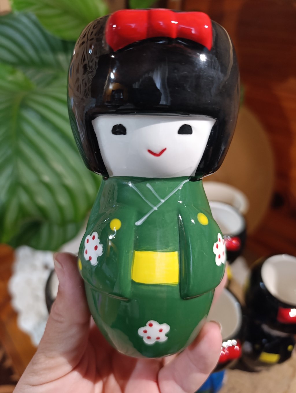 Japonesa (kimono verde)