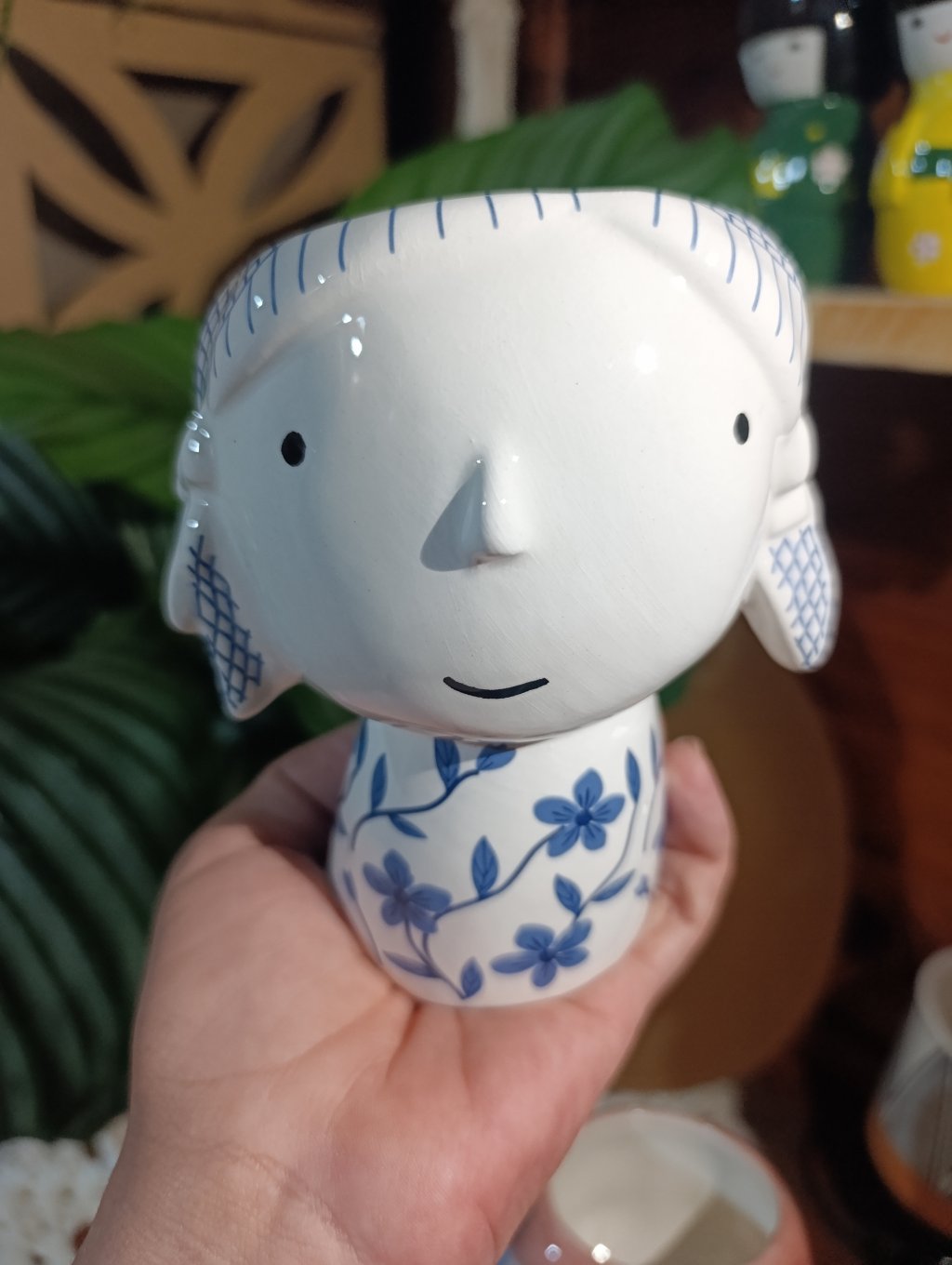 Vaso boneca P (azul) 