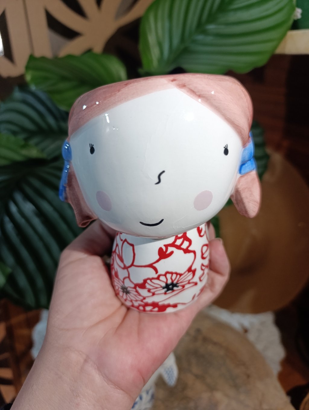 Vaso boneca P (rosa)
