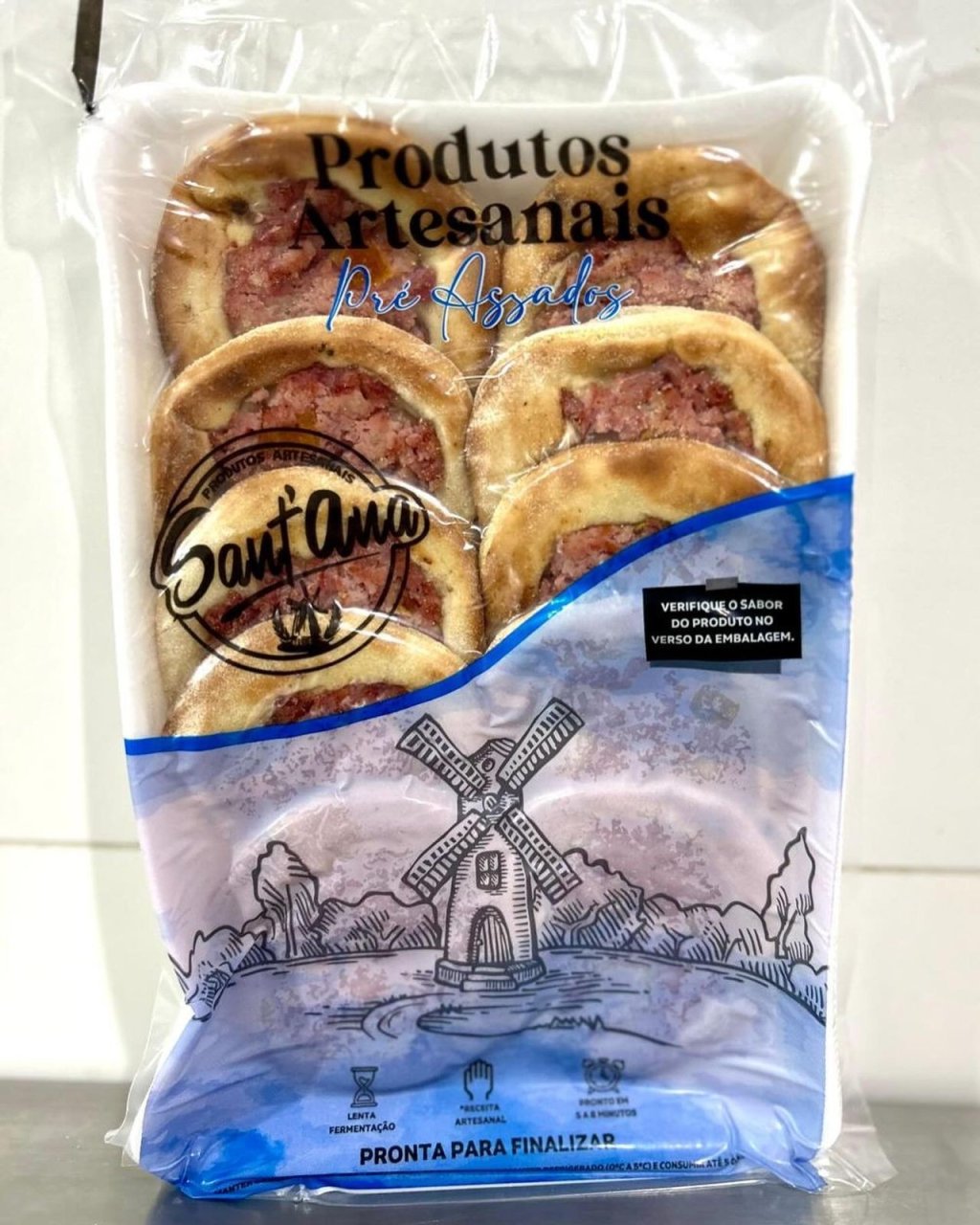 ESFIHA ABERTA  DE CALABRESA - ASSADO E CONGELADO PCT