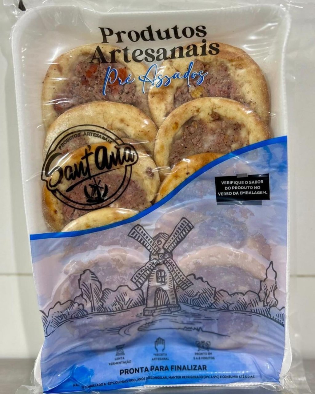 ESFIHA ABERTA  DE CARNE - ASSADO E CONGELADO  PCT 10 UNIDADES 