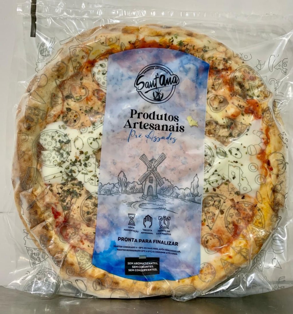 PIZZA FRANGO COM CATUPIRY 400GR - ASSADA E CONGELADA 
