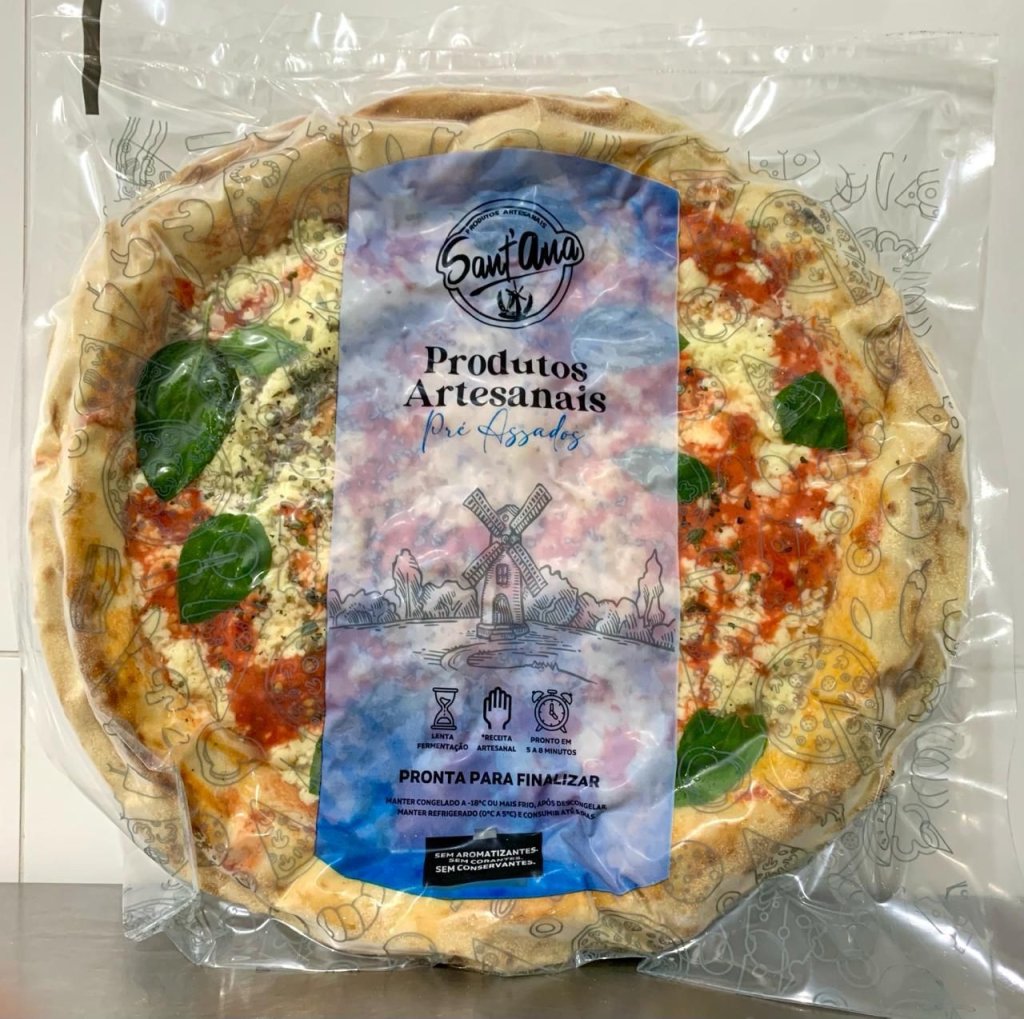 PIZZA MARGUERITA 400GR - ASSADA E CONGELADA 