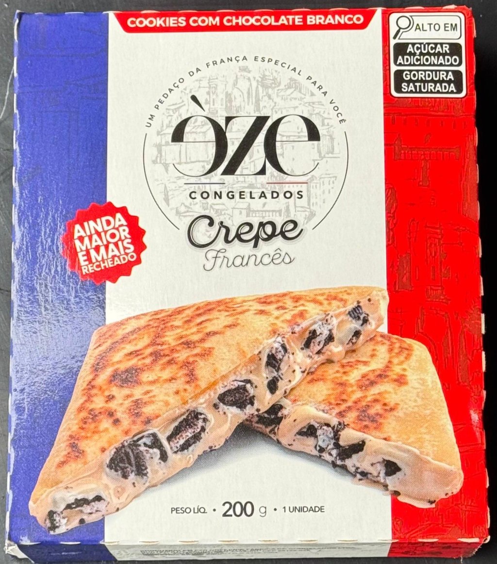 CREPE COOKIE COM CHOCOLATE BRANCO