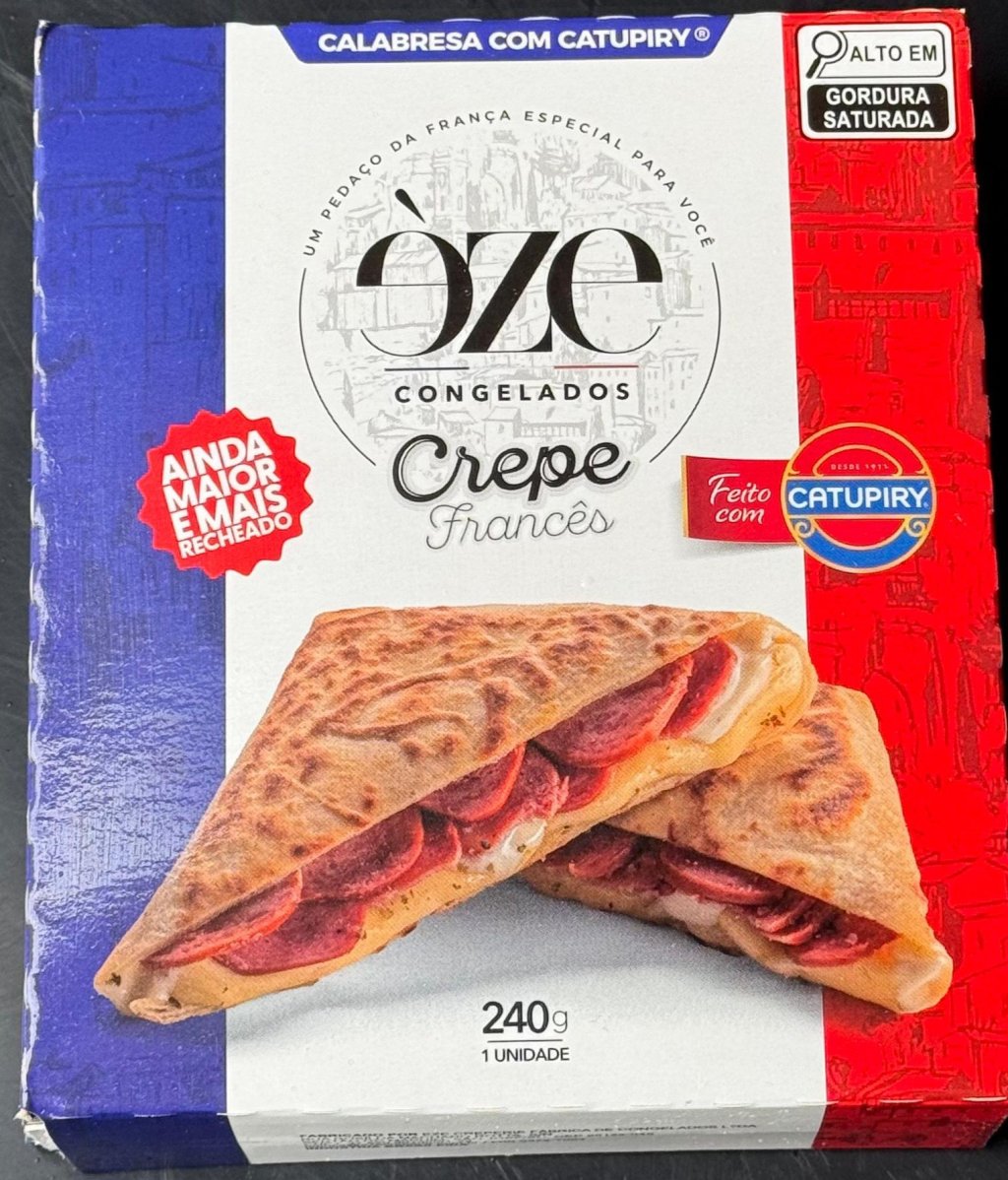 CREPE DE CALABRESA COM CATUPIRY