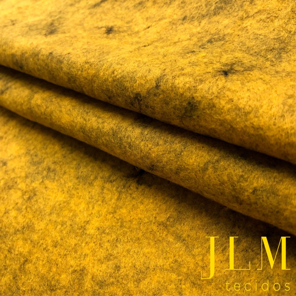Feltro Liso - Amarelo Ouro Mescla