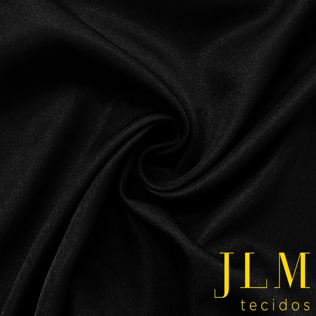 Gabardine Liso- Preto