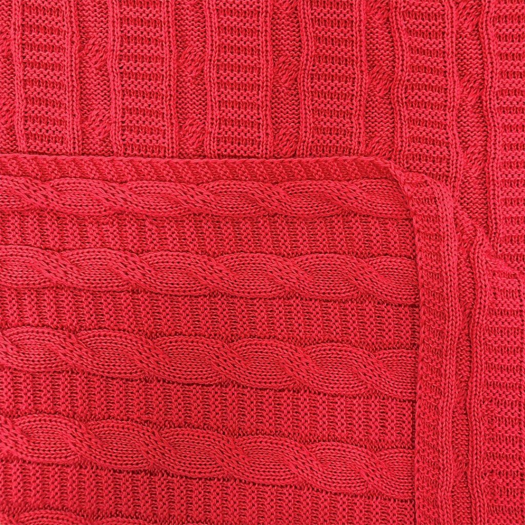 Tricot Trançado - Vermelho