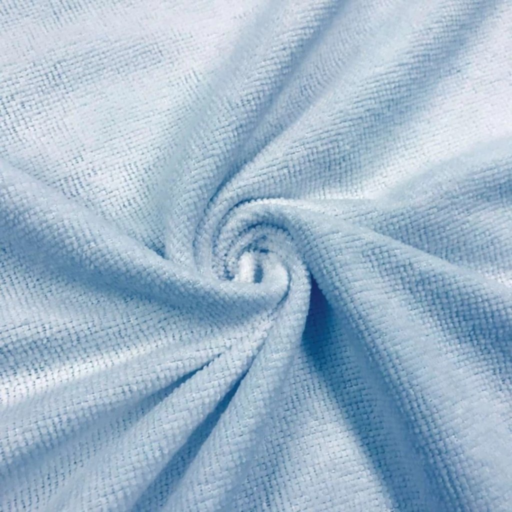 Microfibra Felpuda Lisa - Azul Bebê