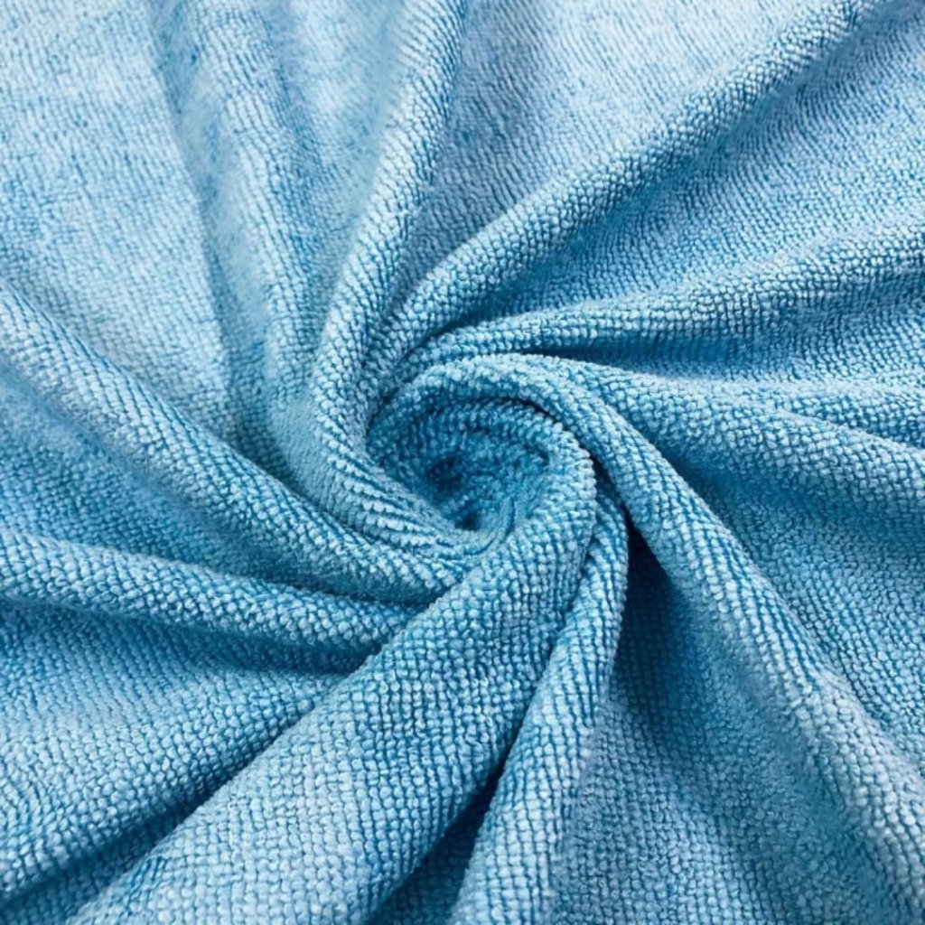 Microfibra Felpuda Lisa - Azul Turquesa