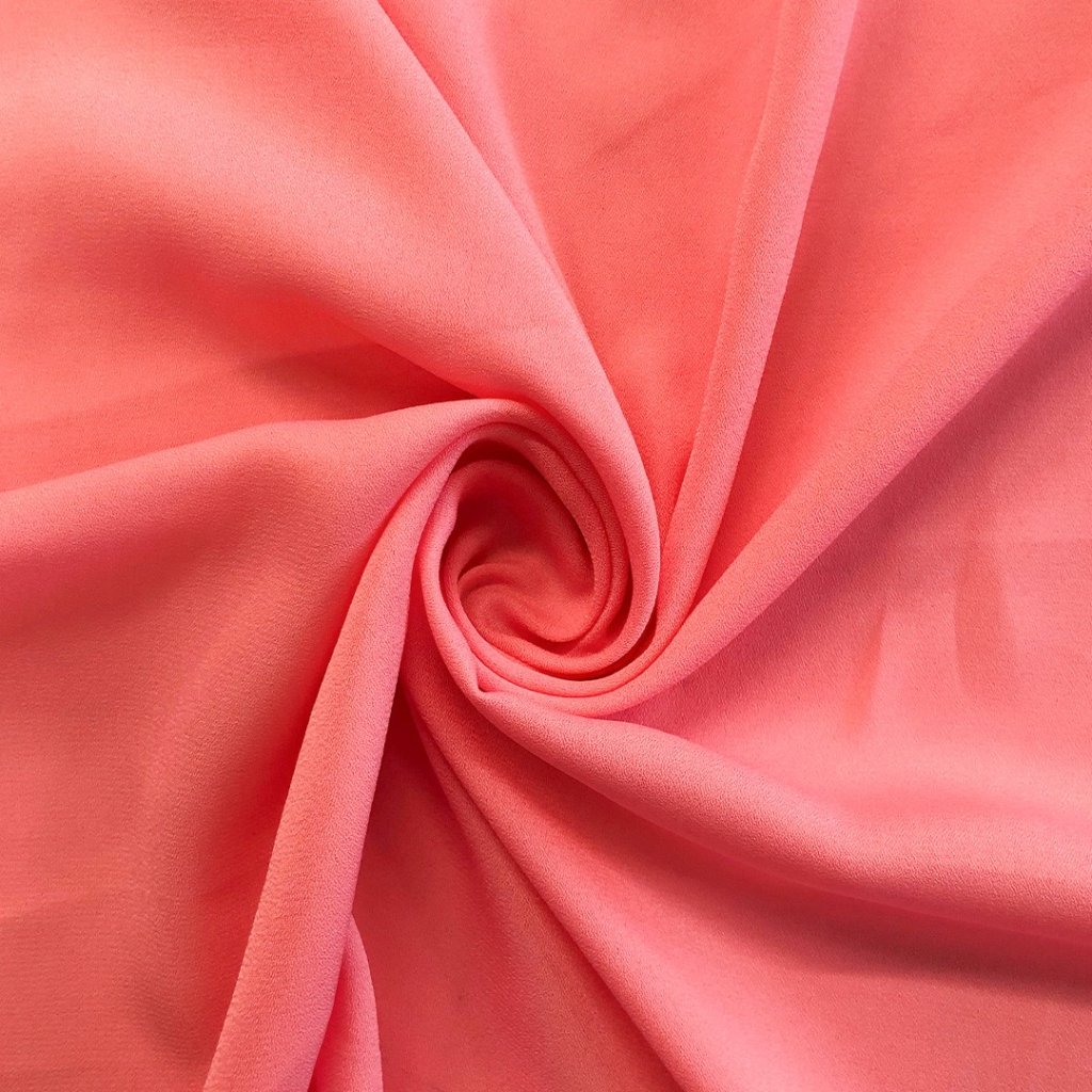 Crepe Georgete - Rosa Bala de iogurte