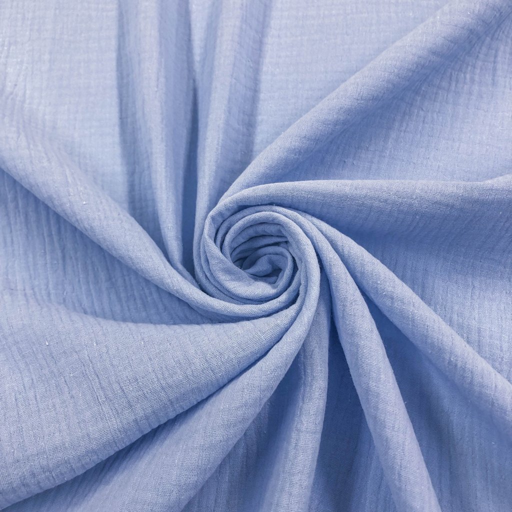 Gaze Musselina Dupla - Azul Envelhecido