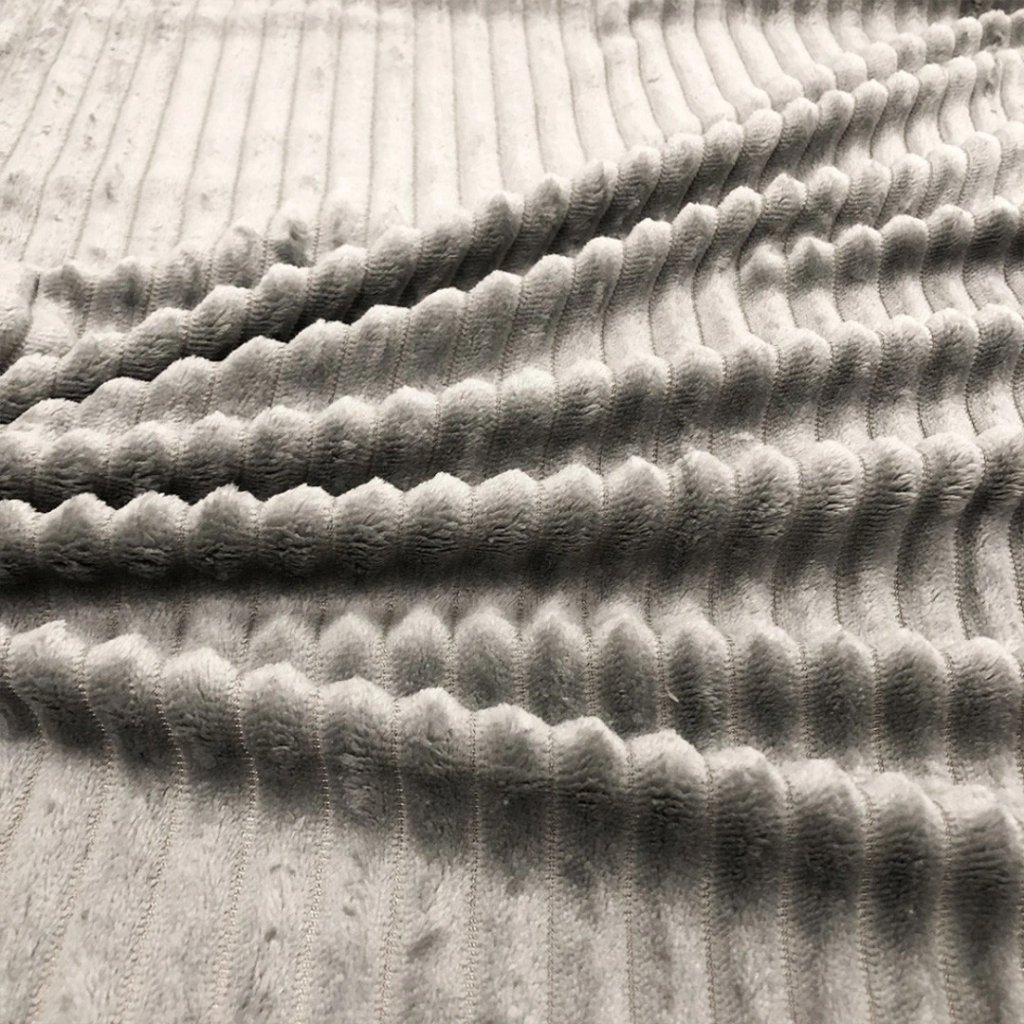 Manta Fleece com Relevo Jacquard - Chumbo