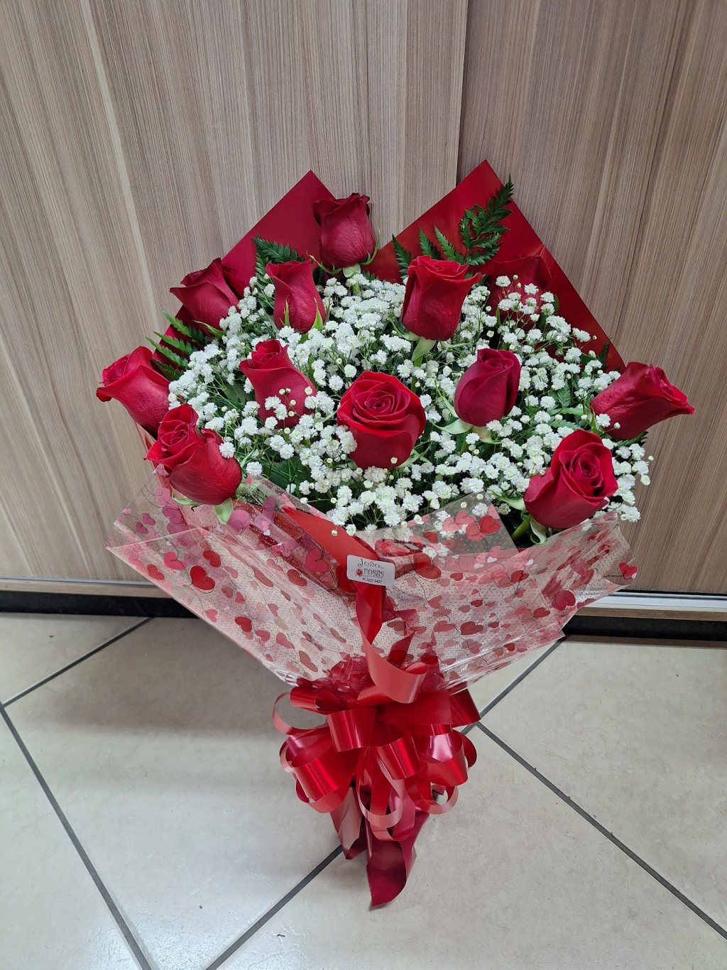 Bouquet Clássico 12 rosas vermelhas