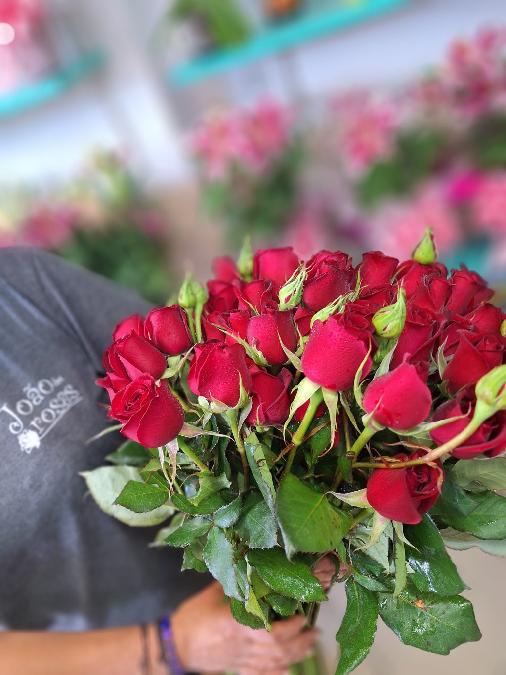 Rosa Longa 50cm Unidade IMPORTADA COLOMBIANA