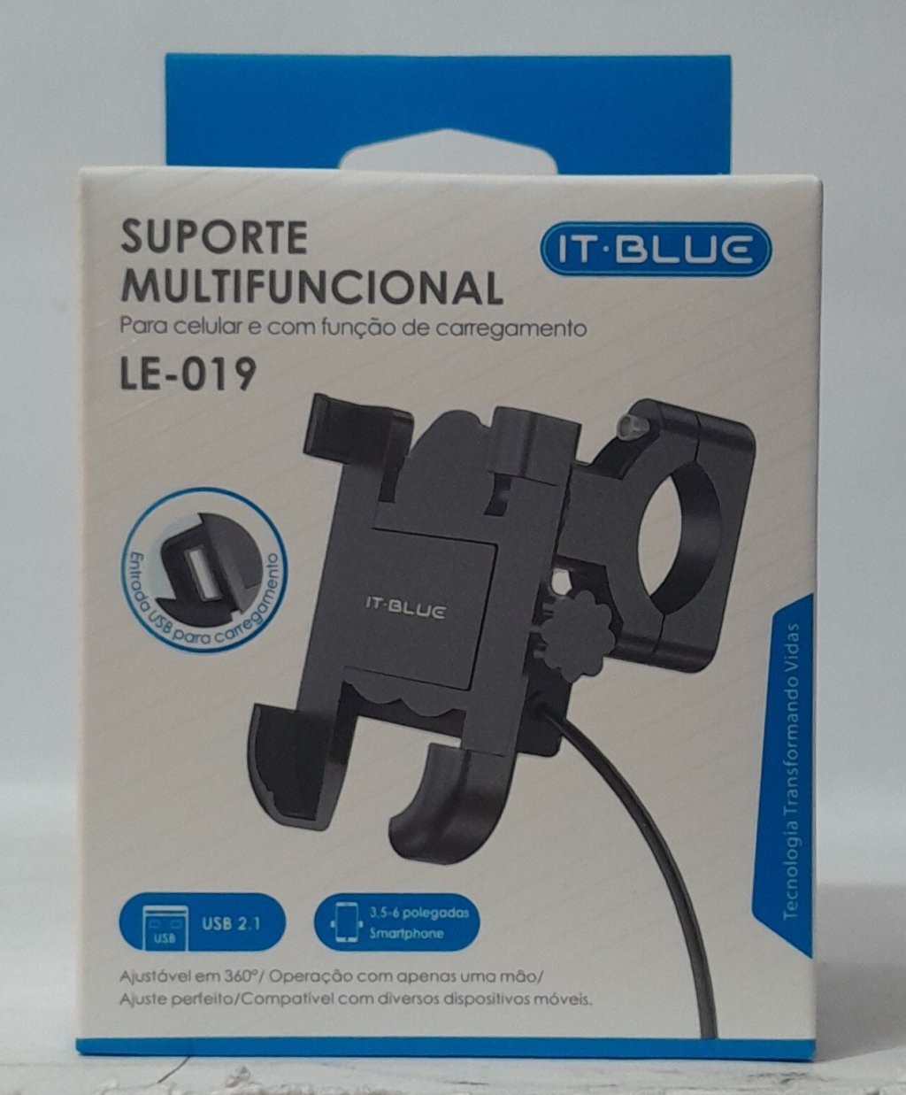 Suporte Multifuncional para Celular com Função de Carregamento USB