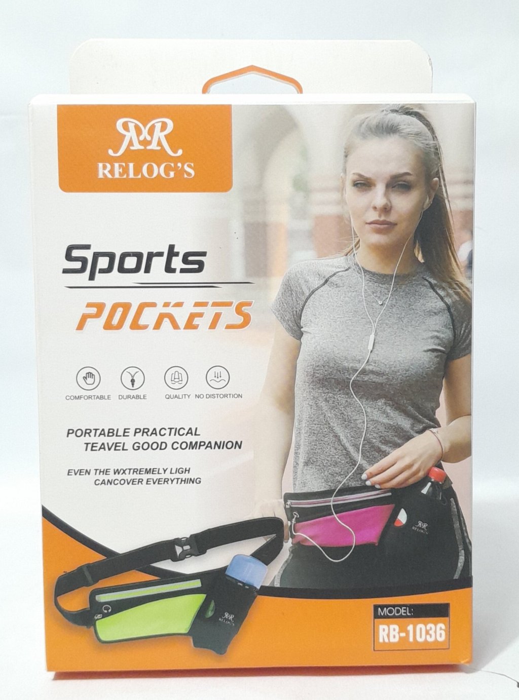 Pochete Sportes Com Suporte Par Garrafa de ÁGUA