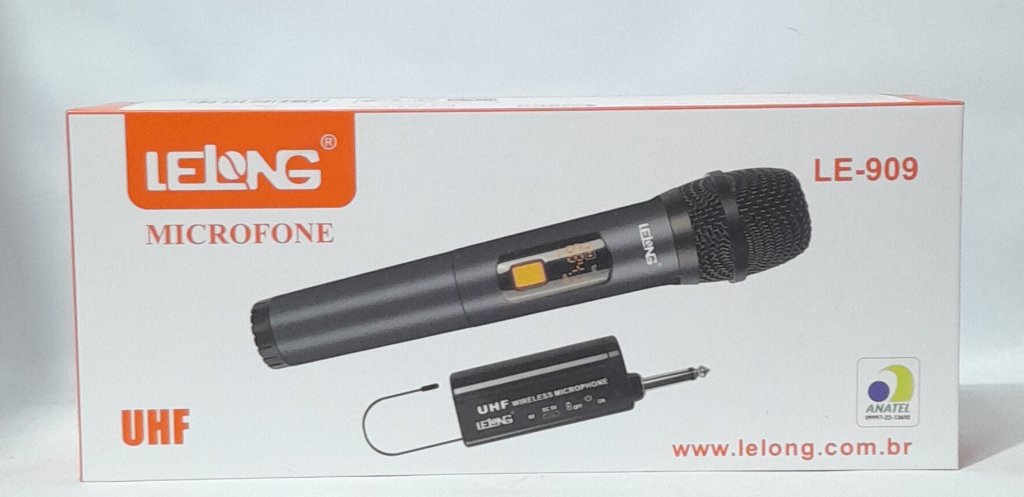 Microfone Sem Fio Marca Lelong Modelo LE-909