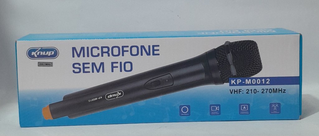Microfone sem Fio Marca Knup Modelo KP-M0012