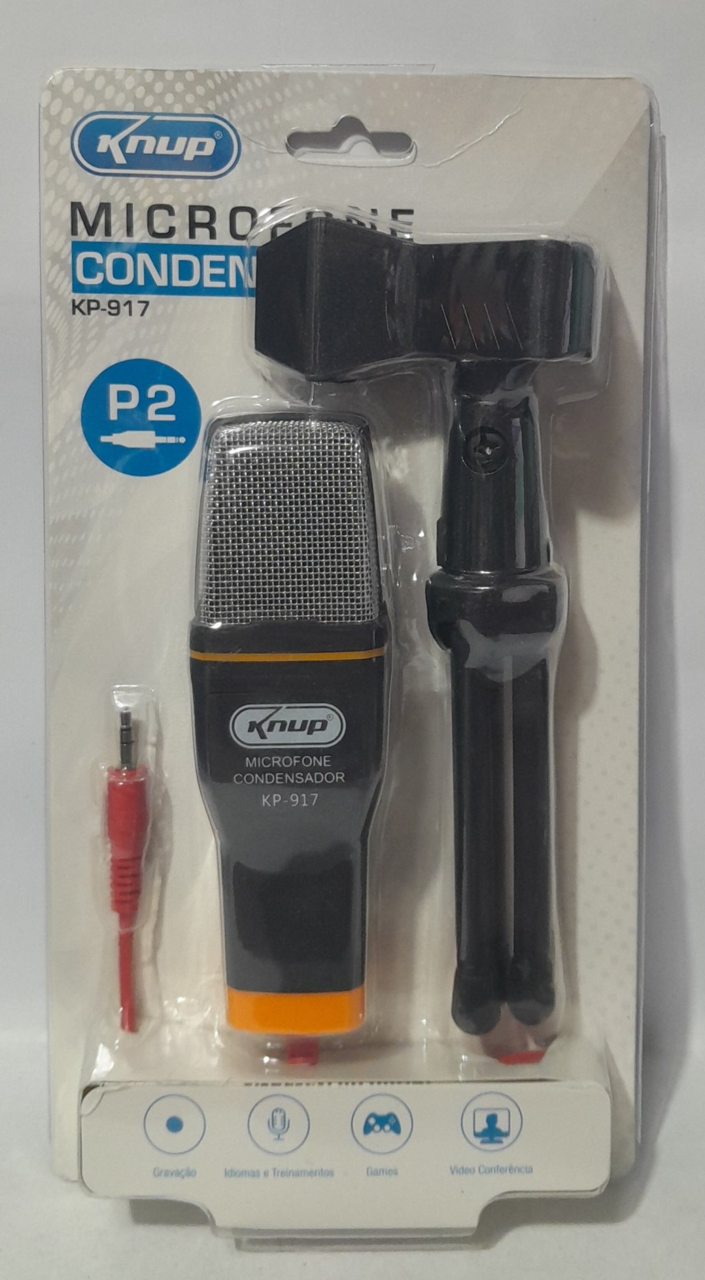 Microfone Condensador Marca Knup MODELO KP-917
