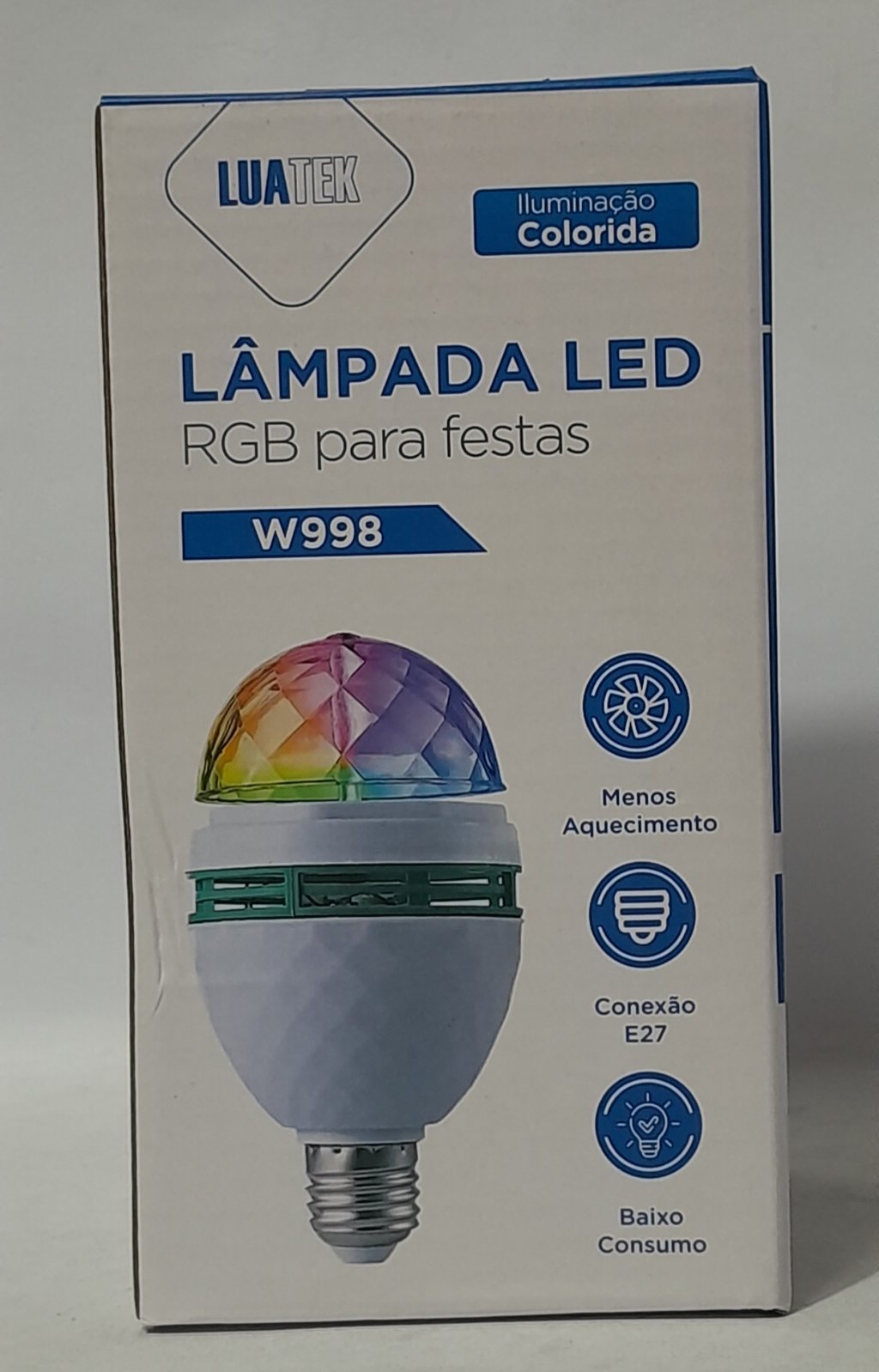 Lâmpada Led RGB para Festas iluminação colorida modelo w998 marca Luatek