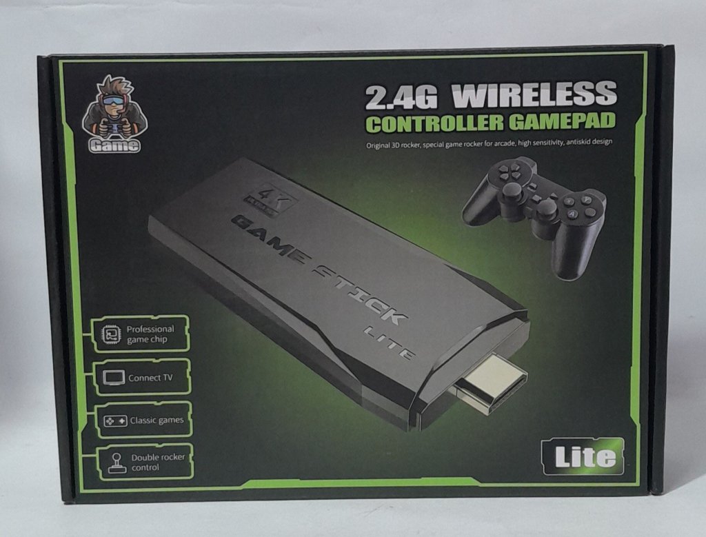 Game Stick Lite 4k 20mil jogos Com dois controles Sem Fio