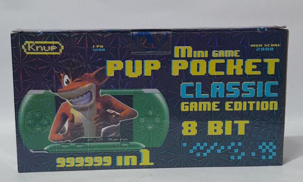 Mini Game Pochet Classic 8 Bit com 2 Memory Card