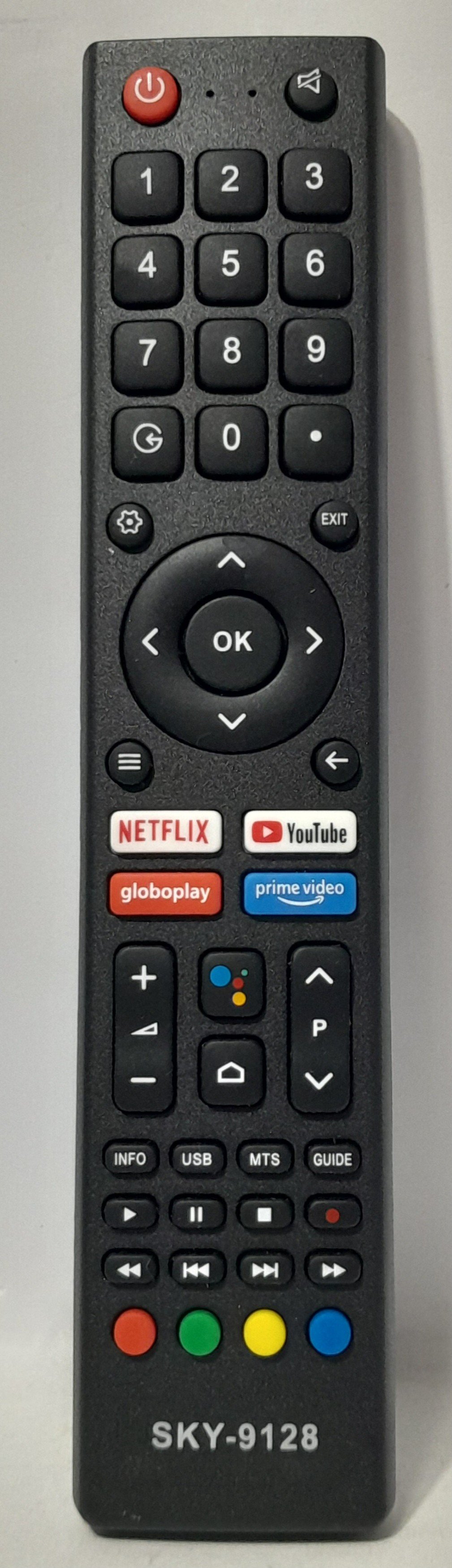 Controle Para TVs Philco Smart com Função netflix/globoplay/prime vídeo/Youtube Modelo SKY-9128