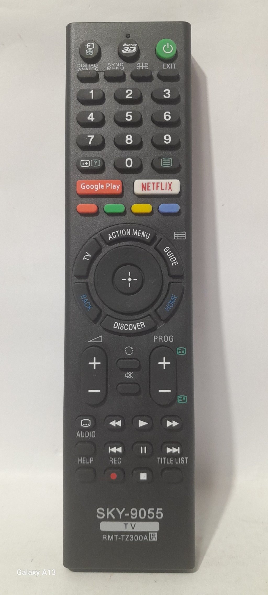Controle para Tvs SONY Smart funçõo GLOBO PLAY/NETFLIX modelo sky-9055