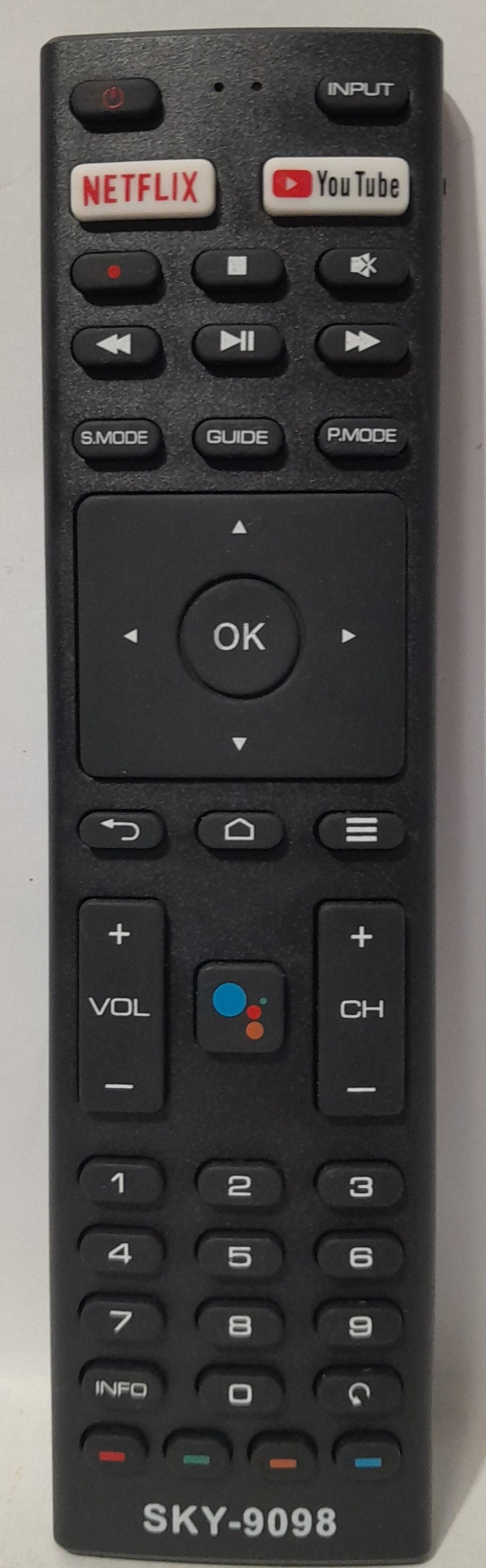 Controle para TV JVC smart função NETFLIX/YOUTUBE Modelo sky-9098