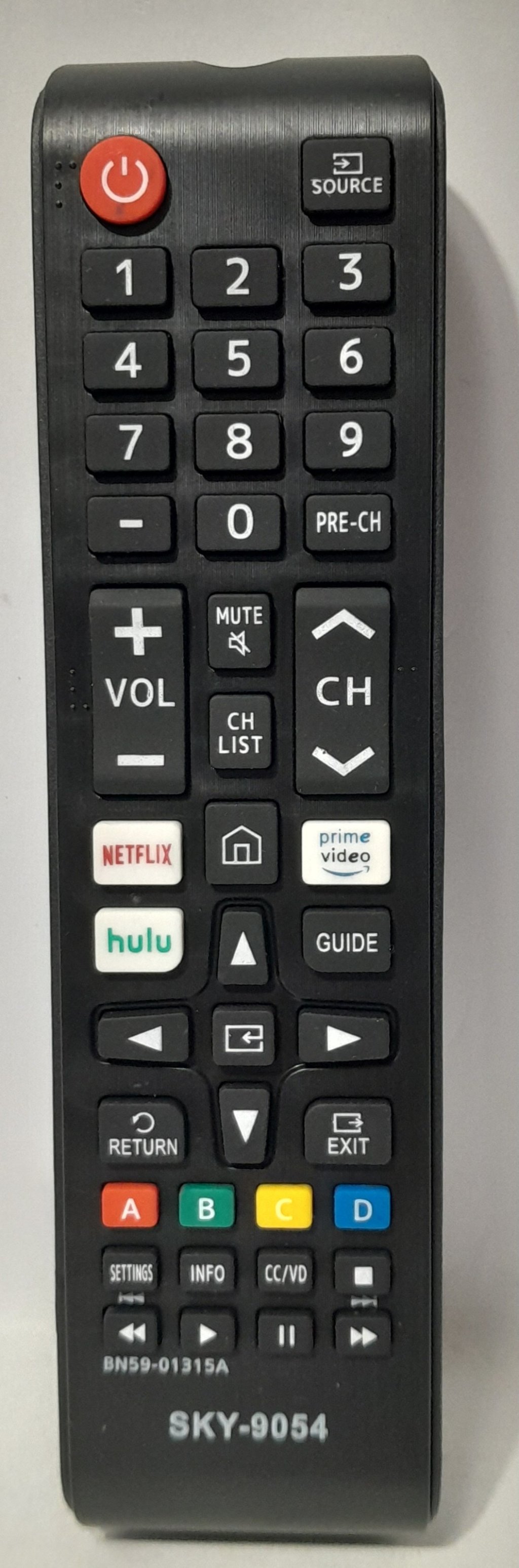 Controle Para tv SAMSUNG funções NETFLIX/PRIME VÍDEO/HOLU Modelo SKY-9054