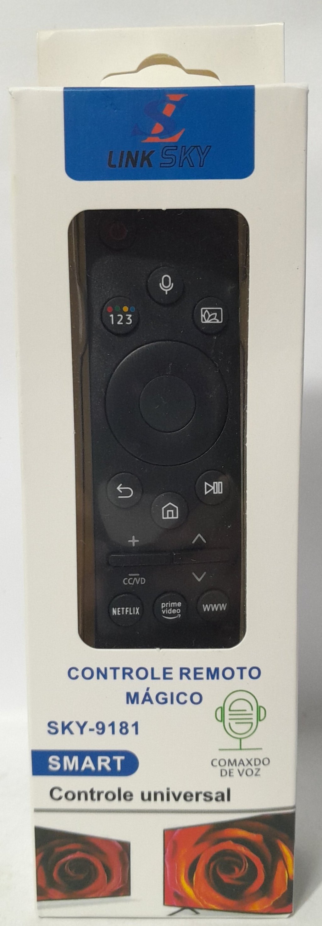 Controle smart Universal mágico Com Comando de voz modelo sky-9181