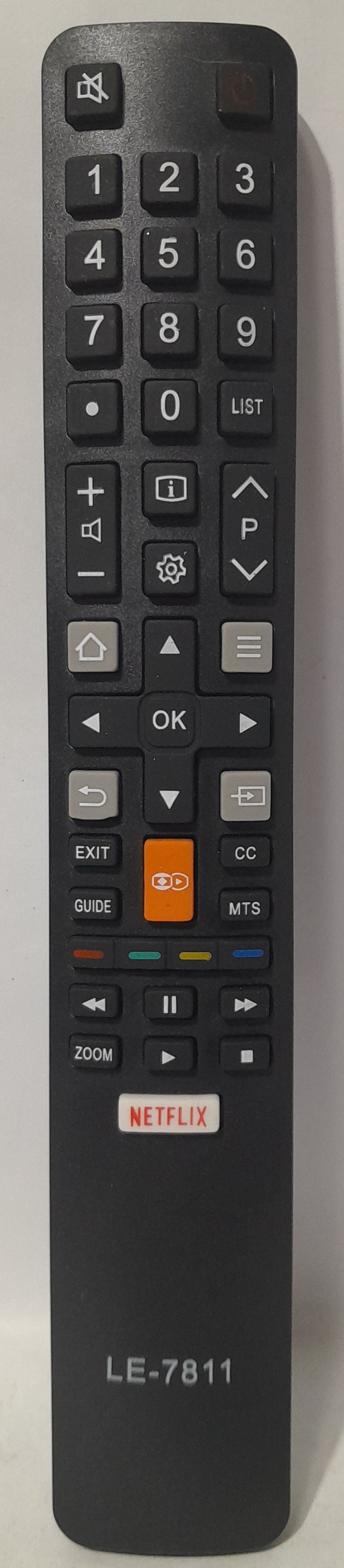Controle remoto Para tv TCL smart Função netflix/globo play modelo LELONG LE-7811
