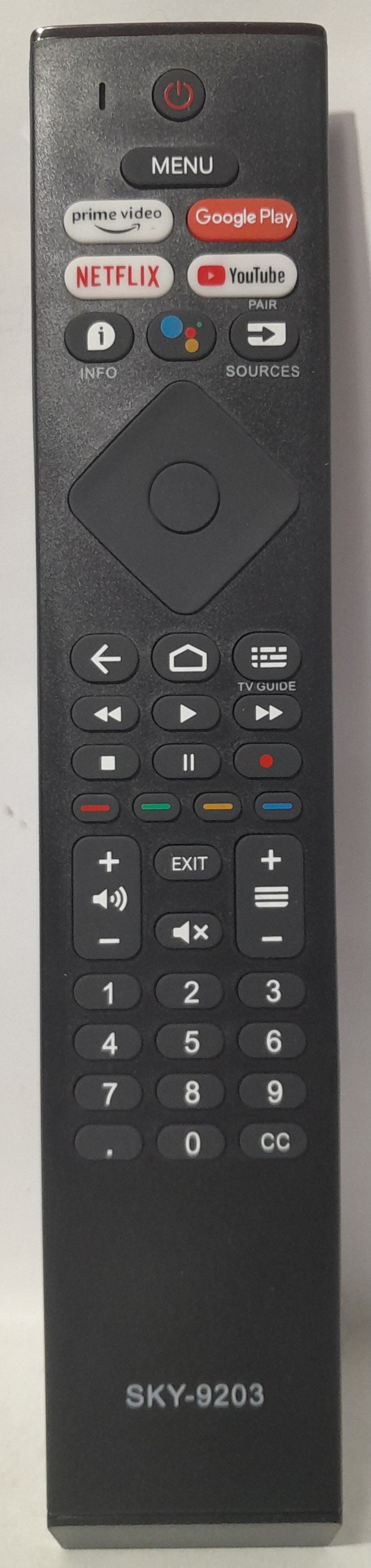 Controle para tvs Philips Smart com função NETFLIX/GOOGLE PLAY/ PRIME VÍDEO / YOUTUBE MODELO SKY-9203