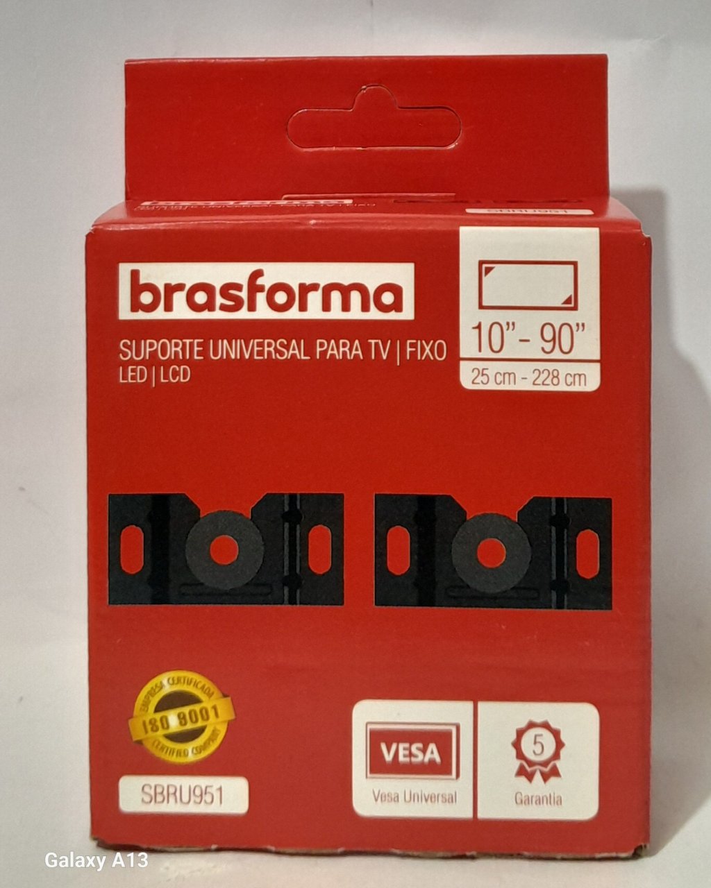 Suporte universal para TV fixo LED/LCD Marca Brasforma