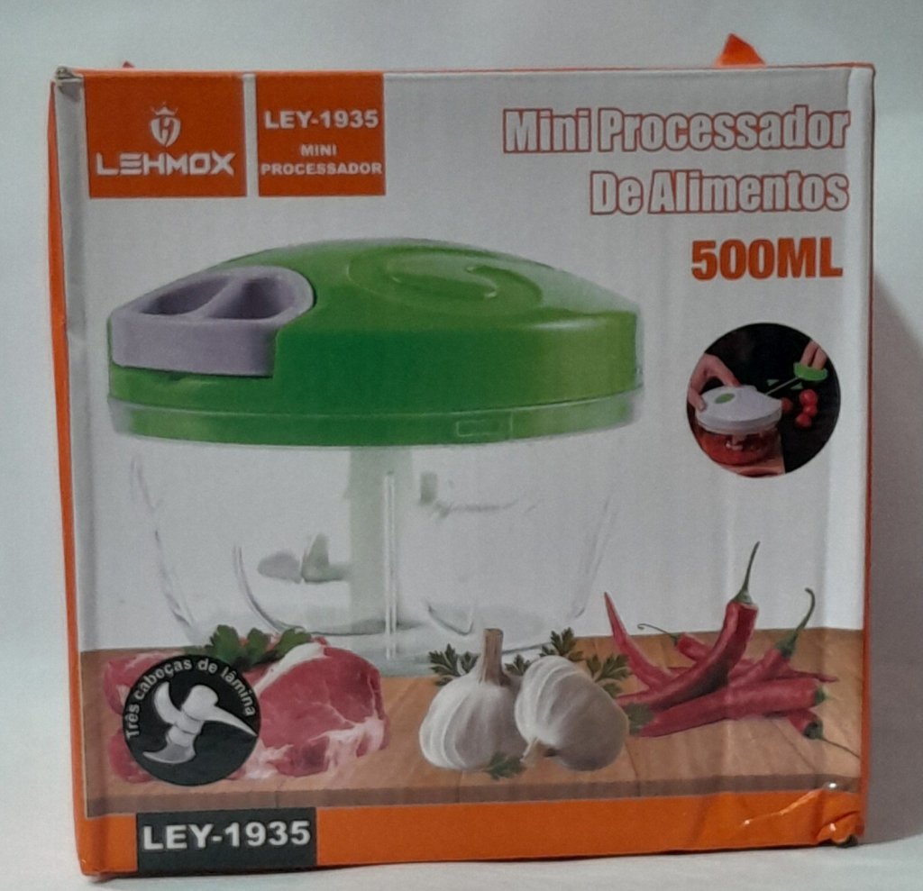 Mini Processador de Alimentos Manual Marca LEHMOX Modelo ley-1935