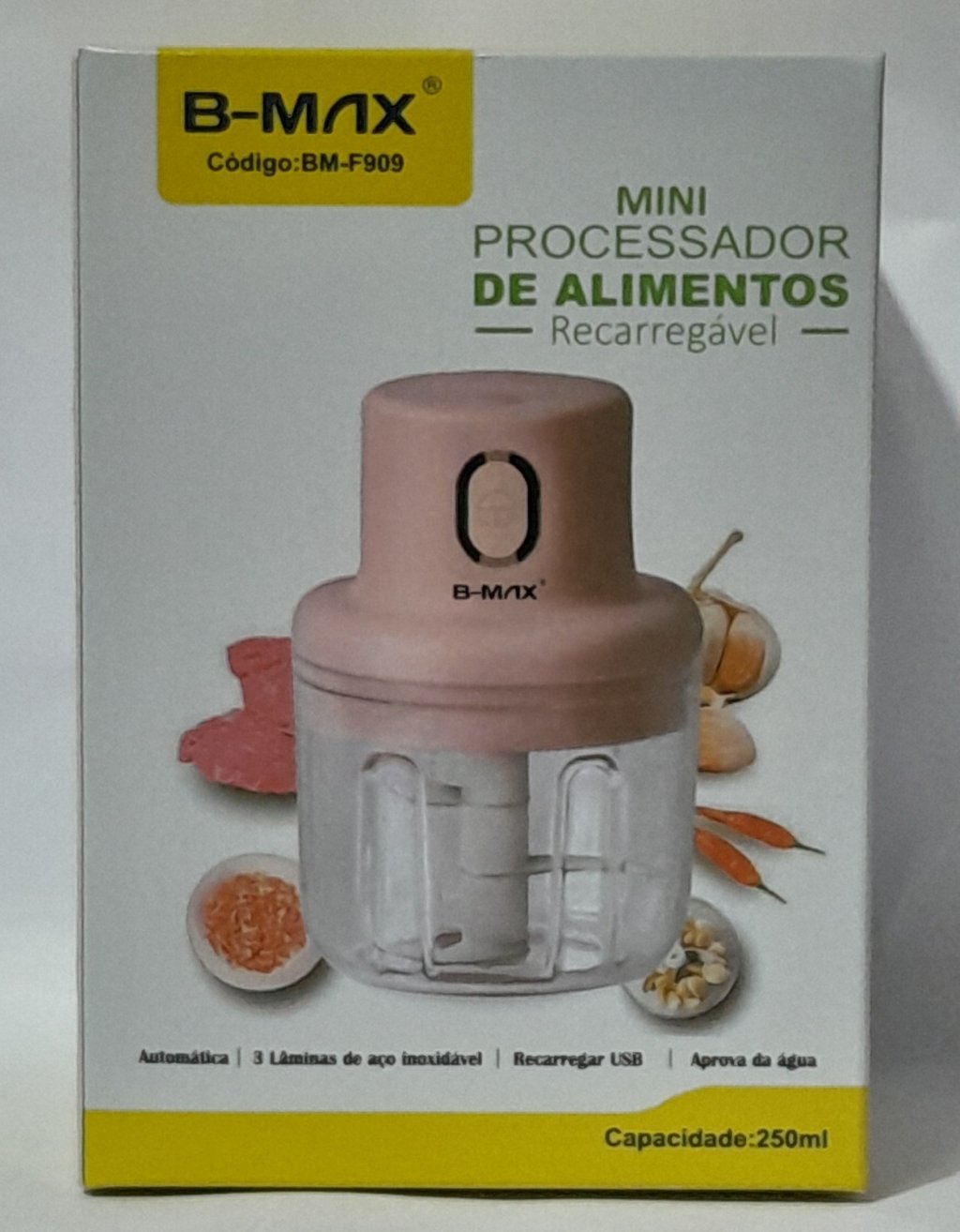 Mini processador de alimentos Recarregavel MARCA B-MAX BM-F909