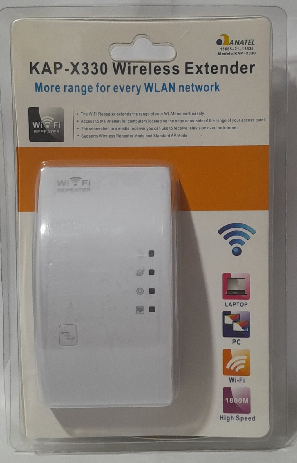 Repetidor de wireless Extender kap-x330