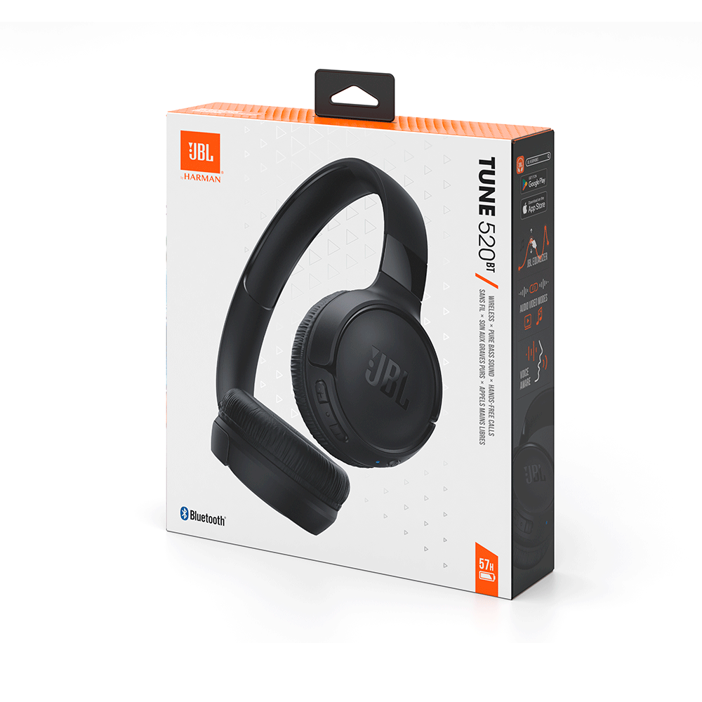 FONE BLUETOOTH JBL HARMAN ORIGINAL VERSÃO 2023 TUNE 520BT 57HS DE BATERIA