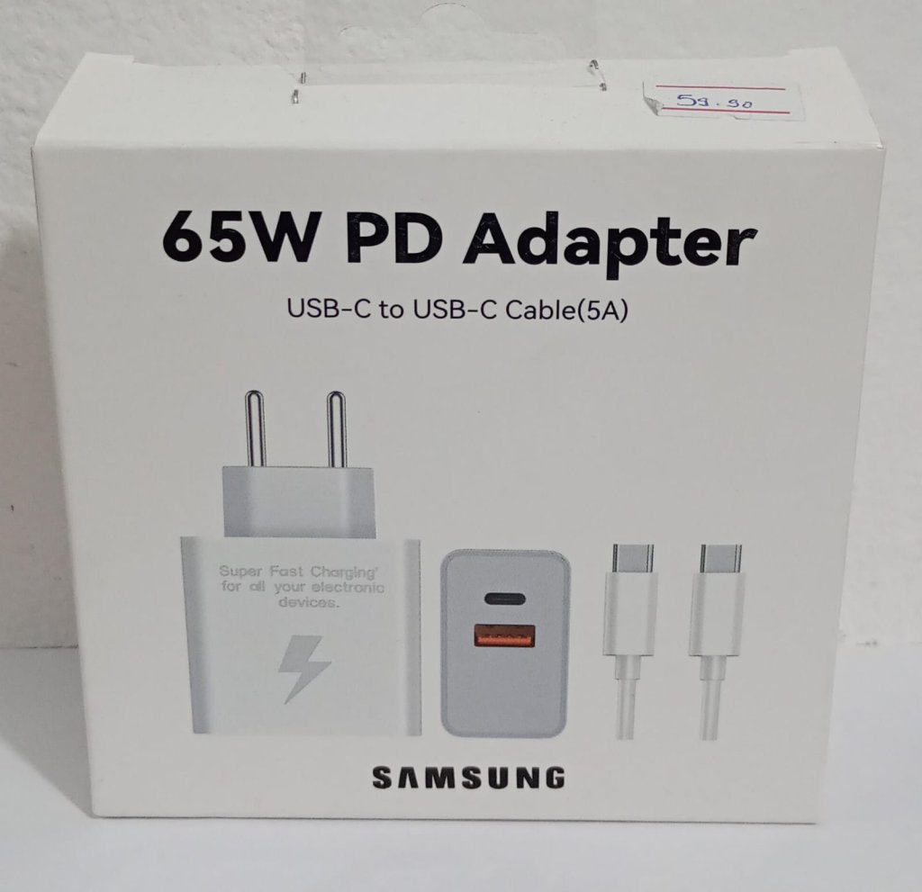 CARREGADOR 65W USB-C USB-C
