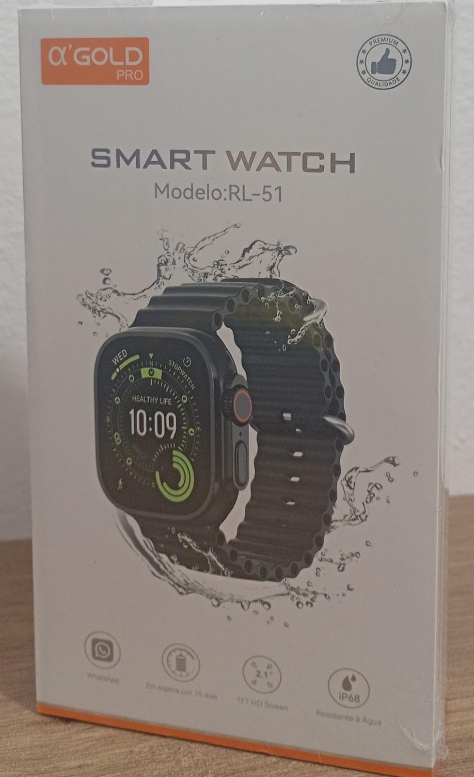 SMART WATCH IP68 PRETO