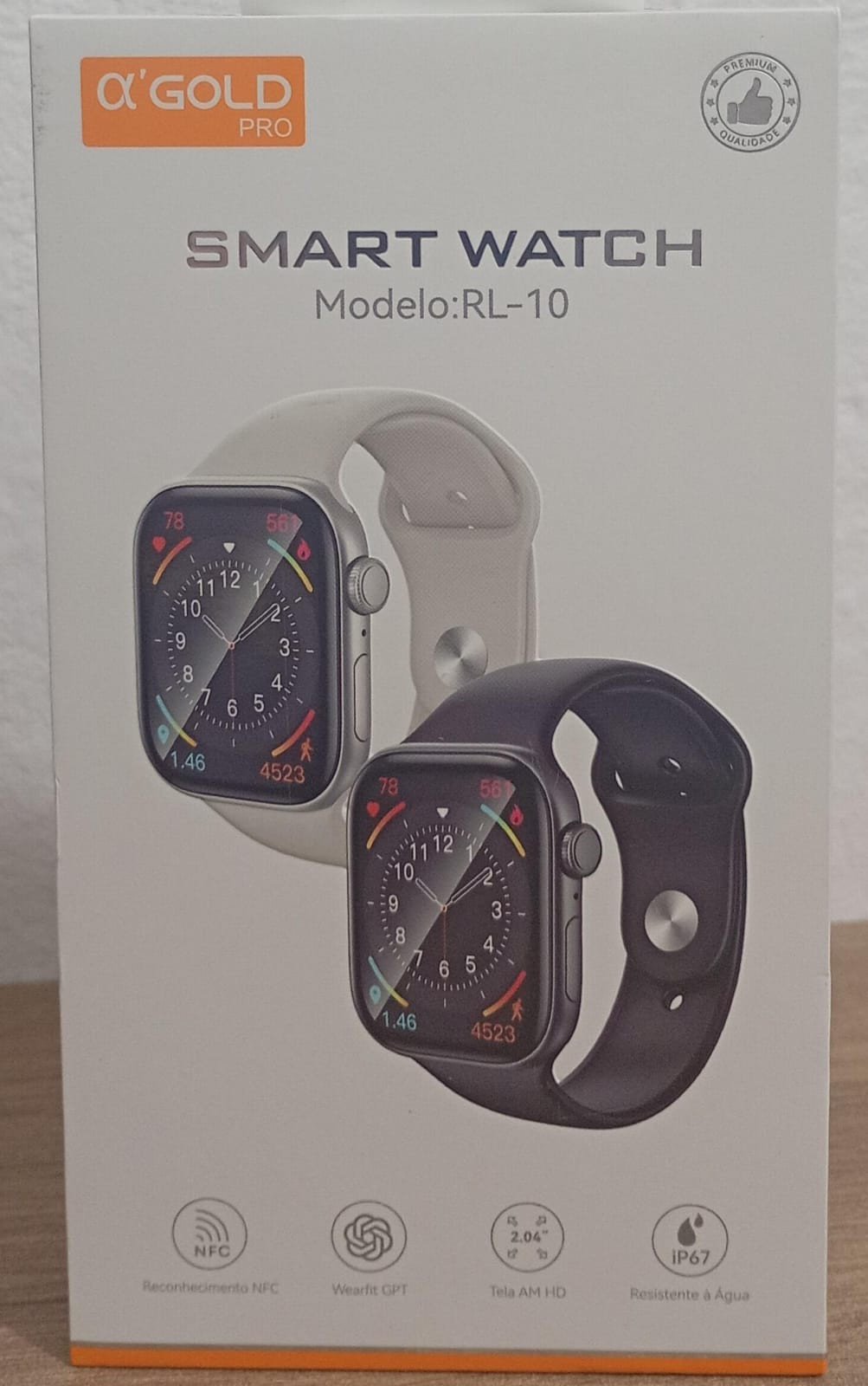 SMART WATCH DOURADO - IP67/NFC/WEARFIT GPT
