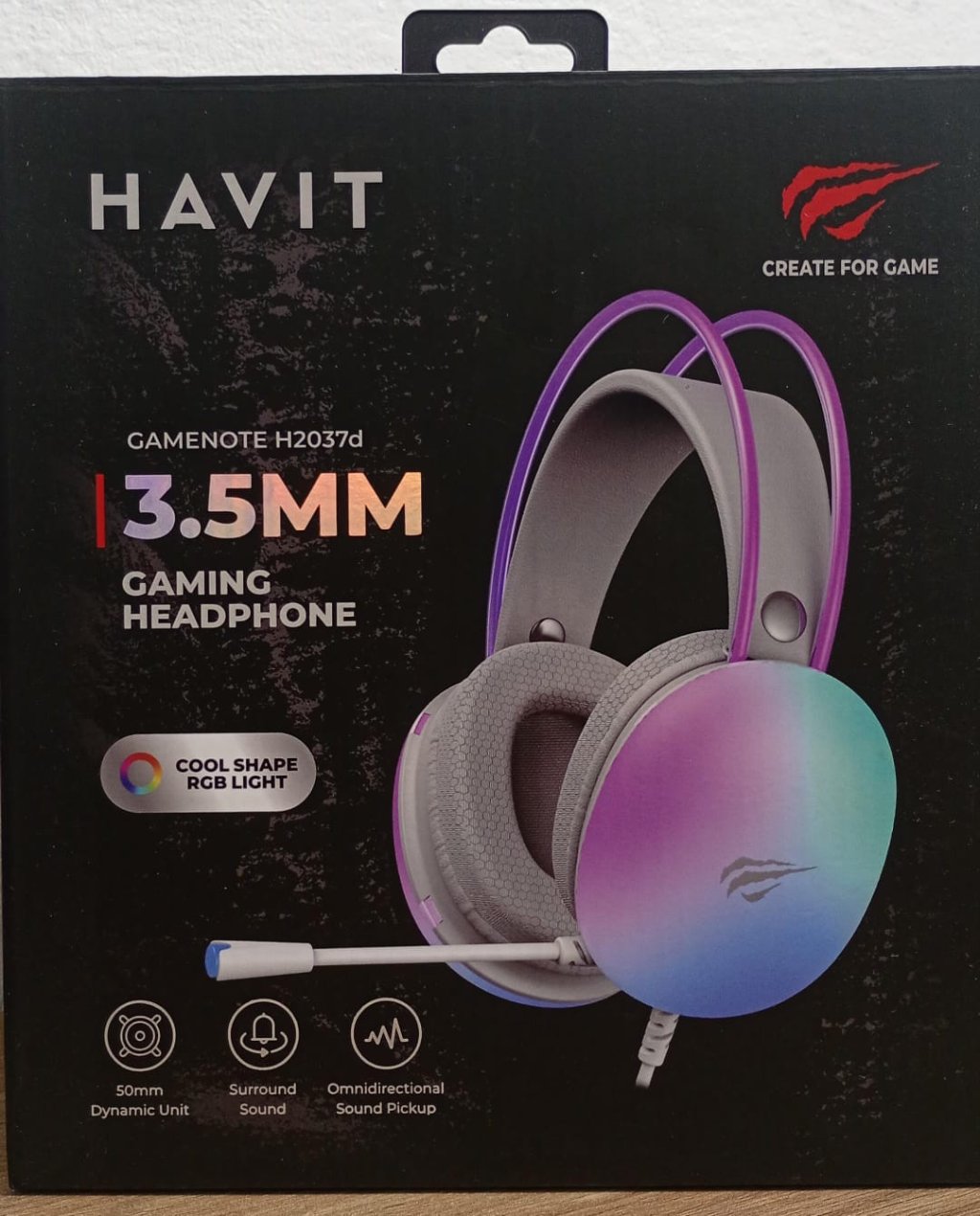 HEADSET GAMER RGB BRANCO