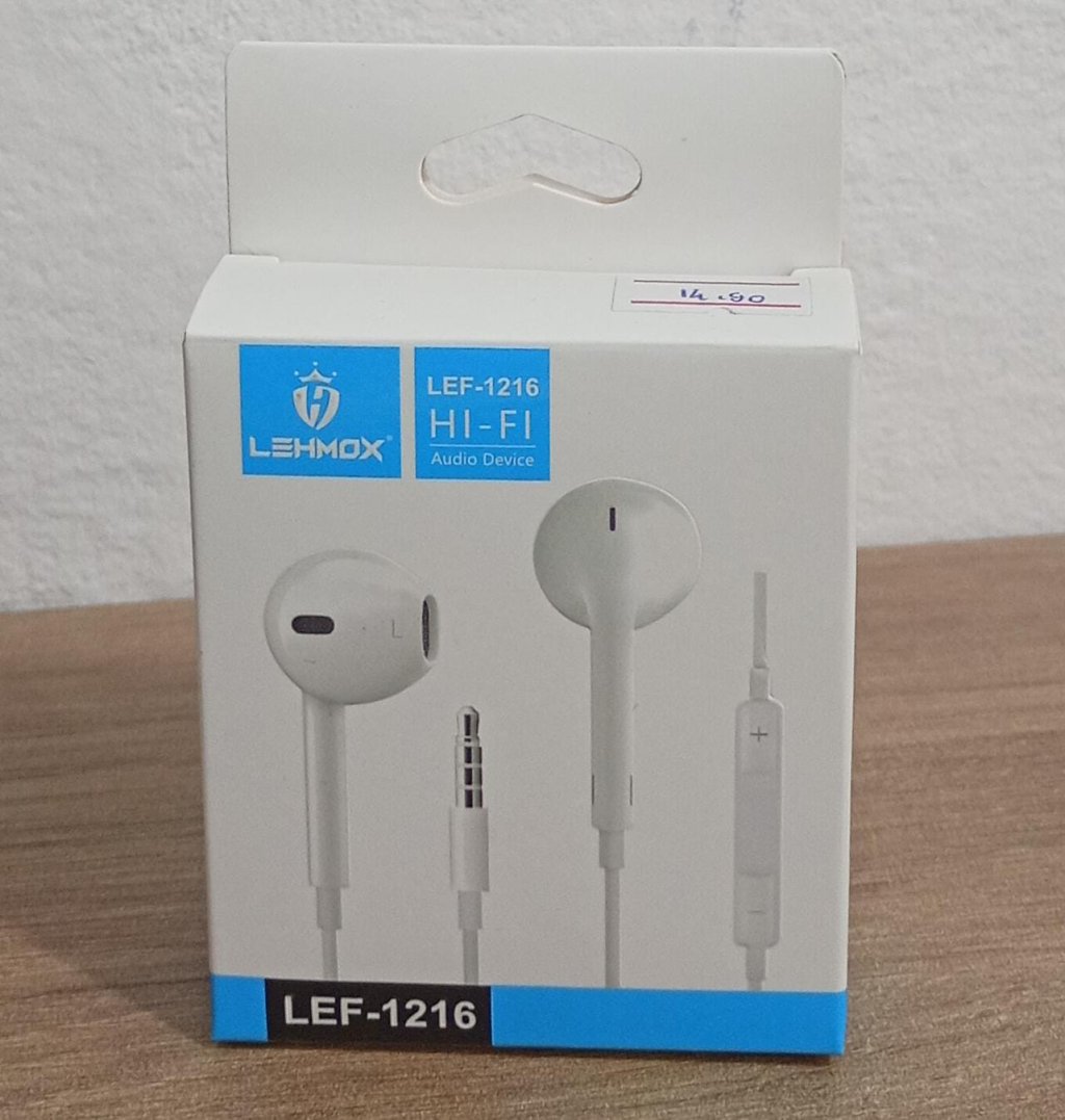FONE DE OUVIDO COM FIO LEHMOX HI-FI
