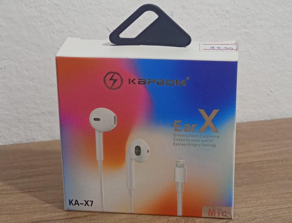 FONE DE OUVIDO PARA IOS KAPBOM
