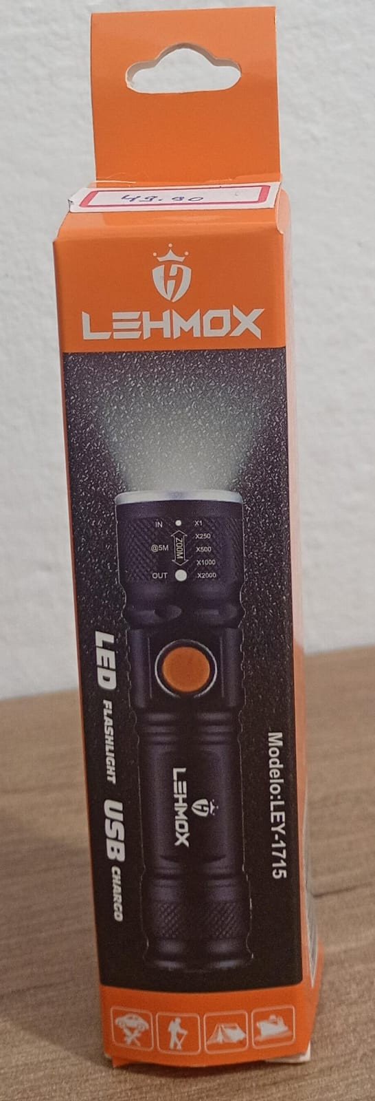 LANTERNA MINI USB CHARGE