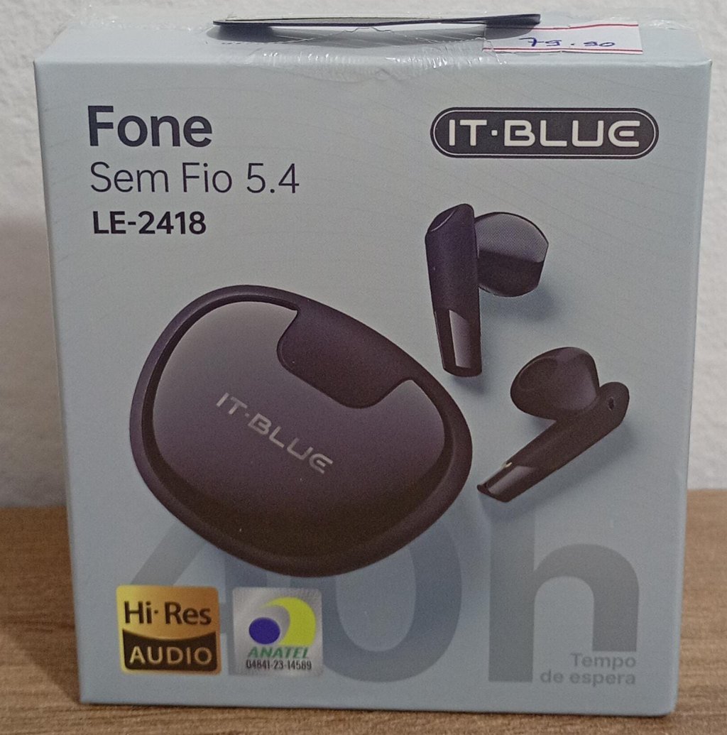 FONE DE OUVIDO SEM FIO PRETO 5.4 IT BLUE