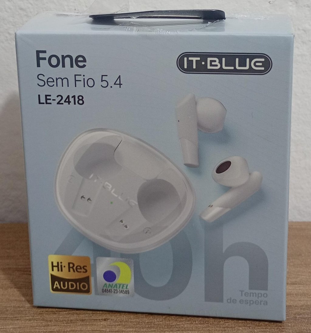 FONE DE OUVIDO SEM FIO BRANCO 5.4 IT BLUE