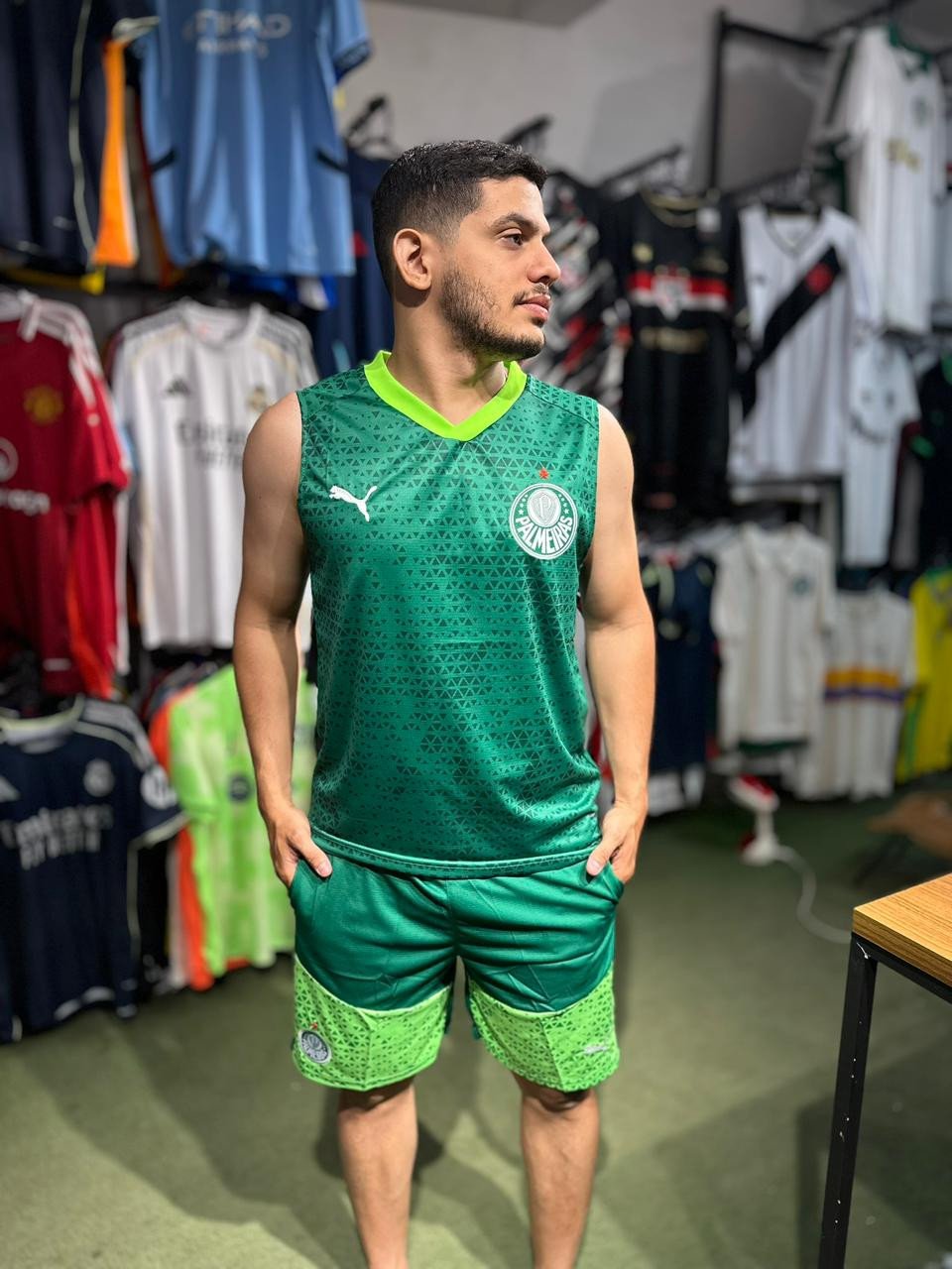 REGATA E SHORT PALMEIRAS 